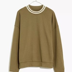 Madewell (re)sourced cotton studio ringer mockneck sweatshirt